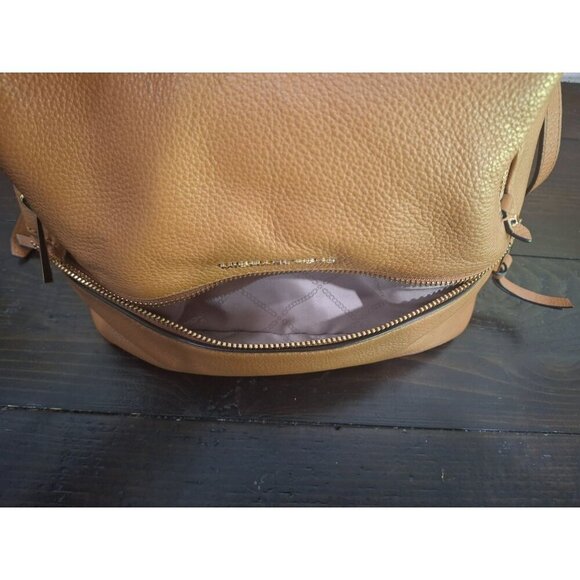 EUC Michael Kors Rhea Medium Pebbled Brown Leather Backpack-Excellent Condition! - Picture 10 of 14